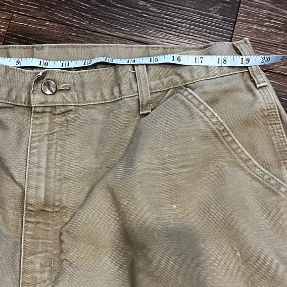 Carhartt Duck Canvas Original Dungaree Fit Carpenter Pants B11 DES size 40x32 - Picture 7 of 10